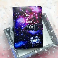 password the zodiac constellation a5 notebook with lock writing pads lockable notepad diary school supplies student gift