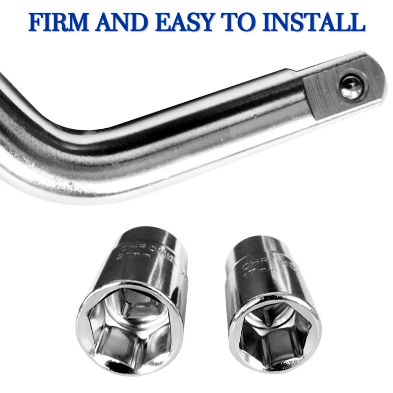 Выдвижной гаечный ключ для фиксации колес шины Телескопический с