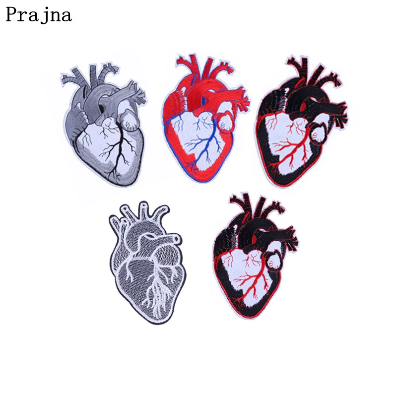 Prajna бейдж в полоску с сердцем вышивка наклейки на одежду одежда для трашеры
