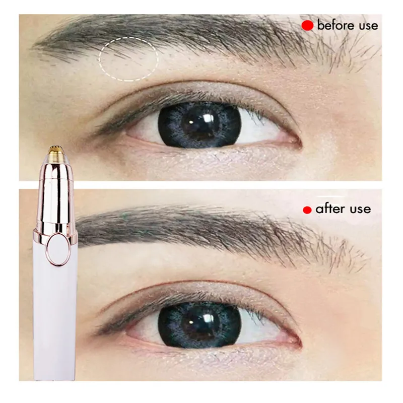 Электрический триммер для бровей женская бритва ручки безболезненного удаления