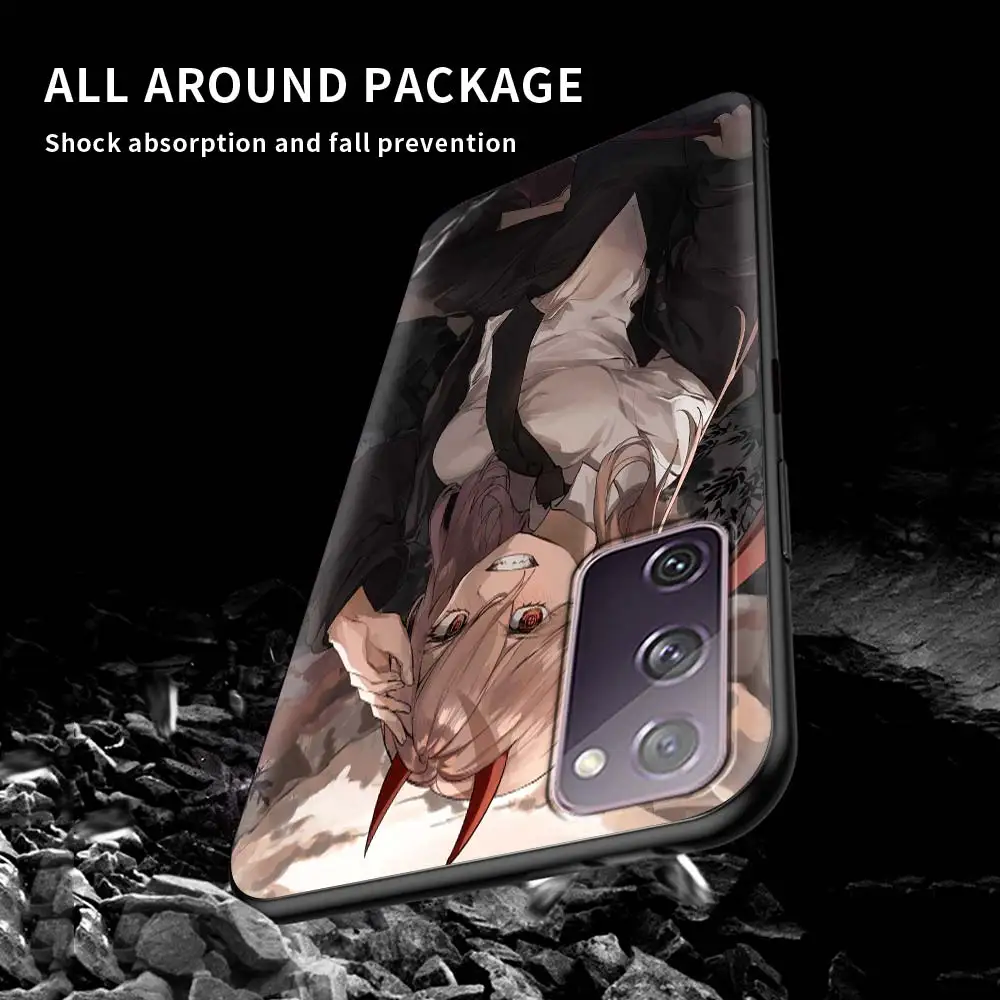 

Case for Samsung S20 FE S21 S10 S9 Plus S8 Phone Cover for Galaxy Note 20 Ultra 10 Lite 9 Soft Coque Anime Chainsaw Man
