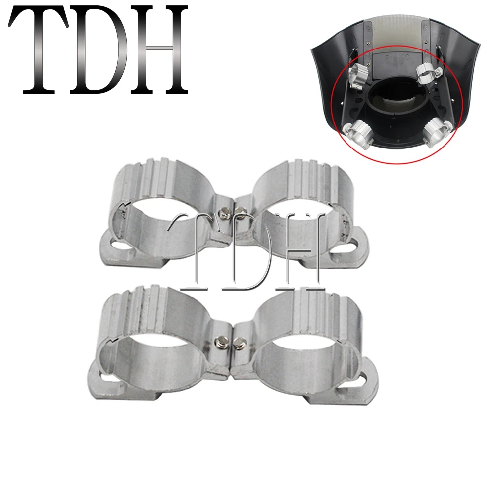 Алюминиевые зажимы для лобового стекла мотоцикла комплект креплений Harley Cafe Racer