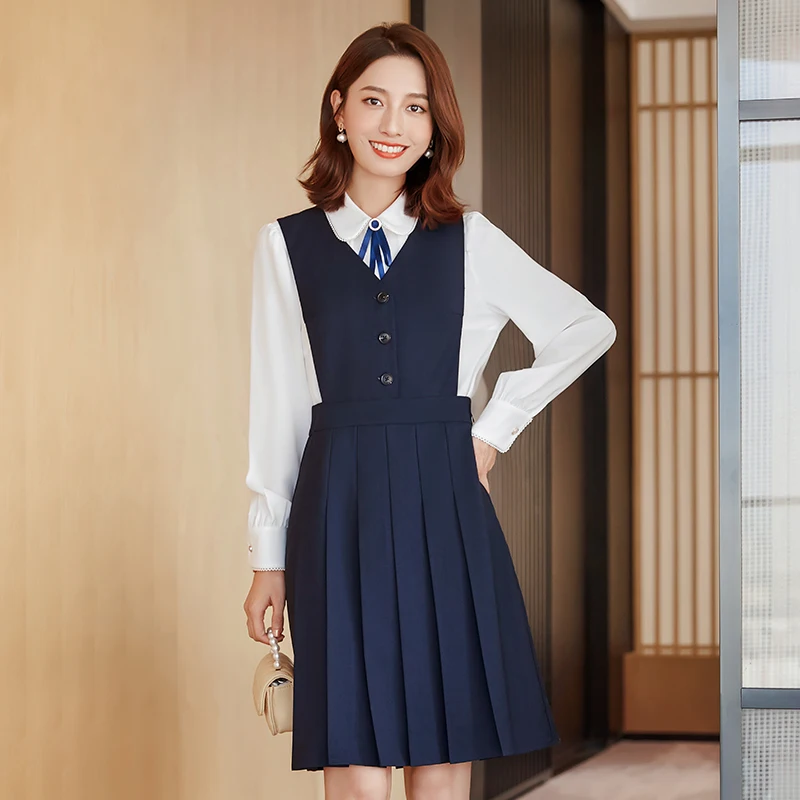 Lenshin Для женщин плиссированное платье без рукавов с v-образным вырезом и серый