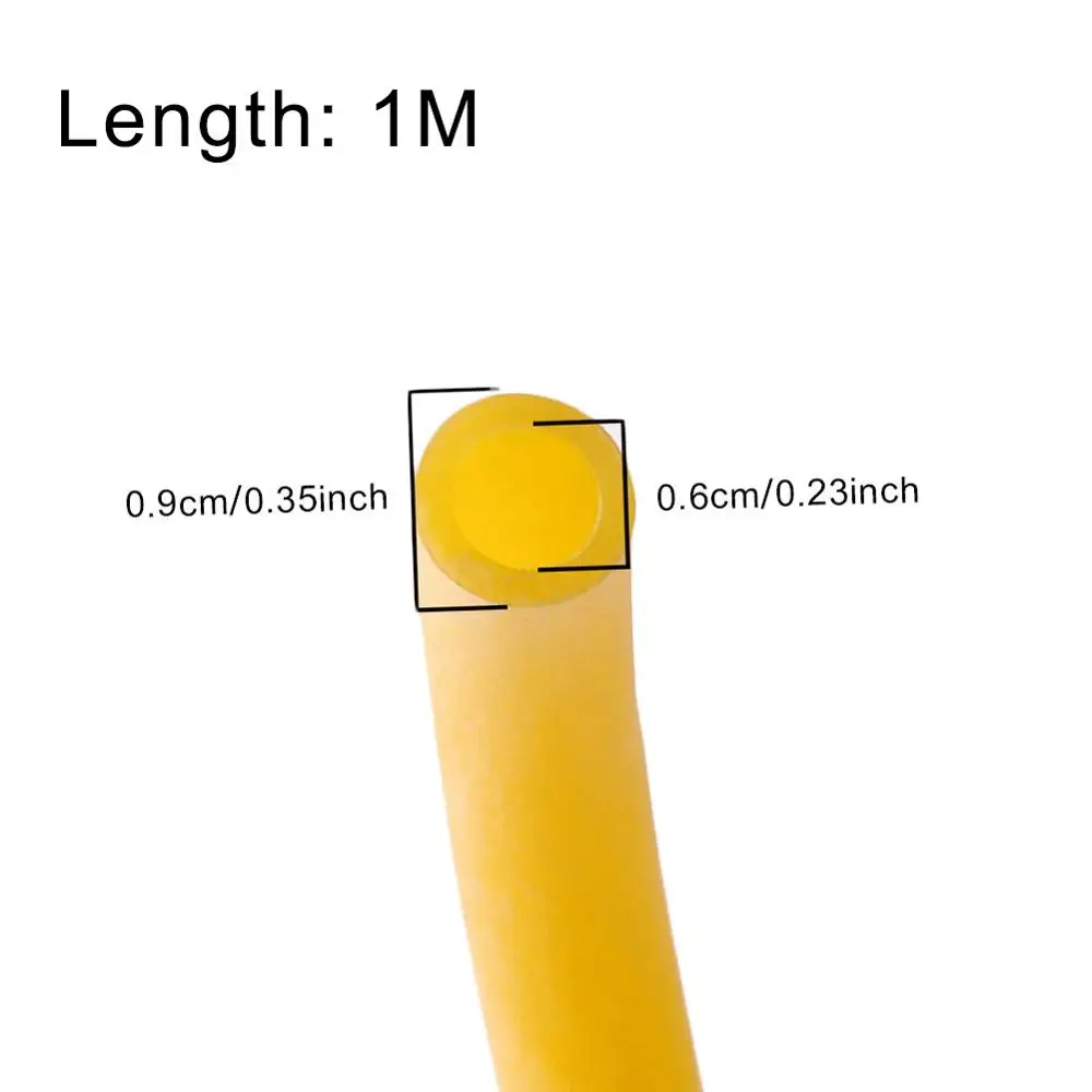 Latex 1M Elasticity Tube Fishing Fumbled Rope Slingshot Rubber Fitness Cross Fit Bands 4060 Hunting Accessories | Спорт и