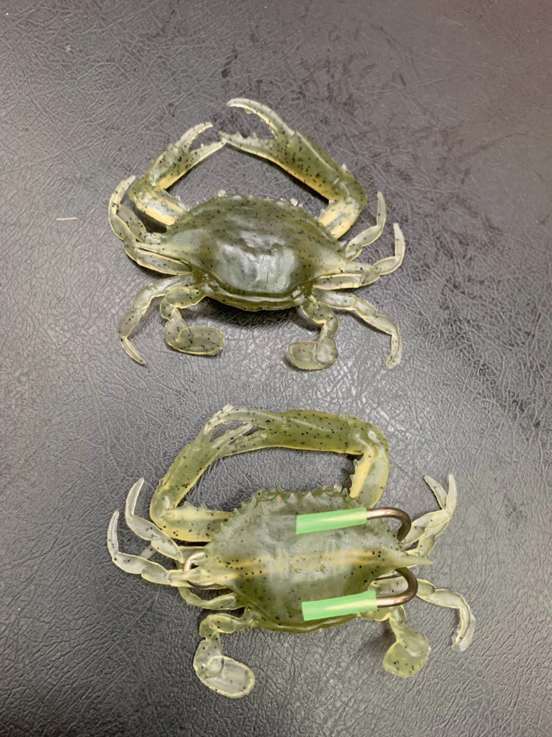 Silicone Road Bait 3D Simulation Crab Bait With Hook Sea Fishing Bait Tackle#EW