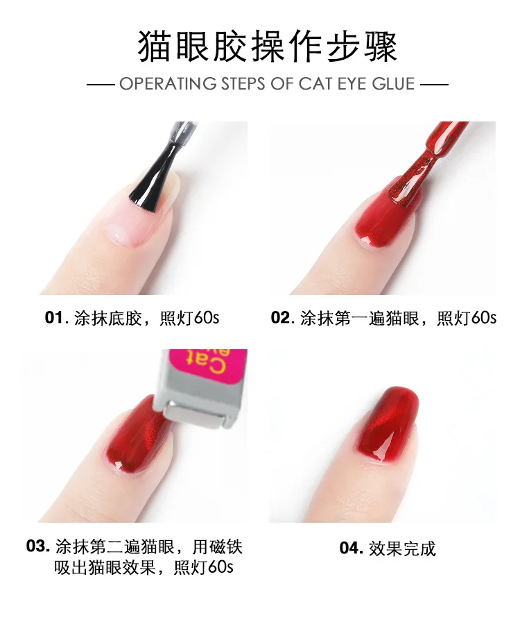 

Nail Polish Reflective Varnish Semi-permanent Rosalind Cat Eye Gel Polish Camouflage Base Stamping Kit Manicure Nail Art