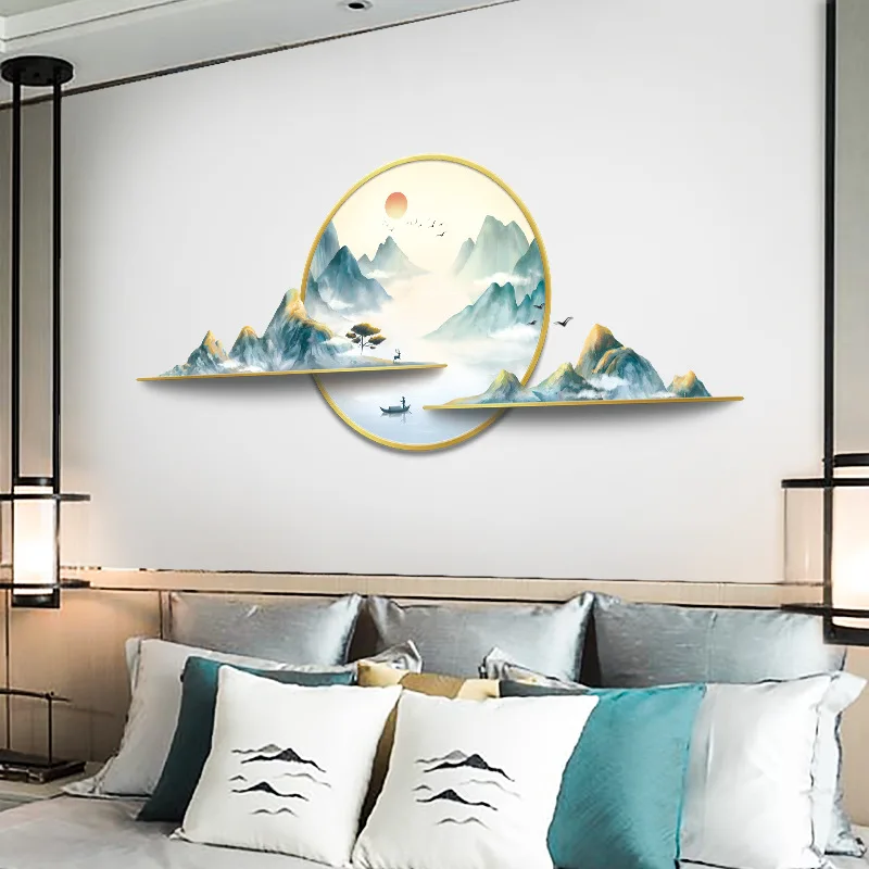 

Chinese Style Ink Painting Wall Stickers Bedroom Decorative Vinyl Decals Home Accessories Living Room Study Wallpaper