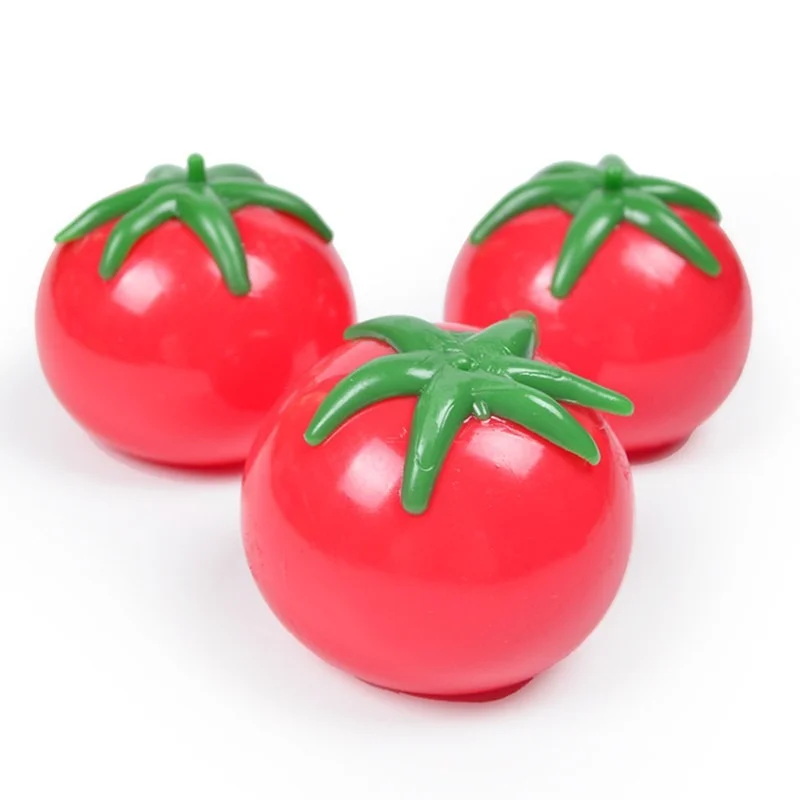 

1pc Tomato Kids Toys Autism Squeeze Squishies Balls Stress Relief Fidget Toy Antistress Prank Props Water Ball Kids Gift