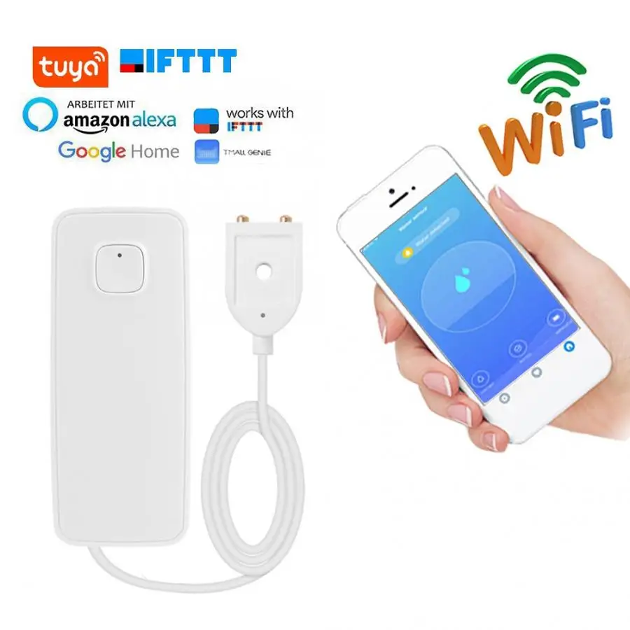 Домашний детектор уровня воды IP67 2 4 ГГц Wi Fi датчик утечки пульт дистанционного