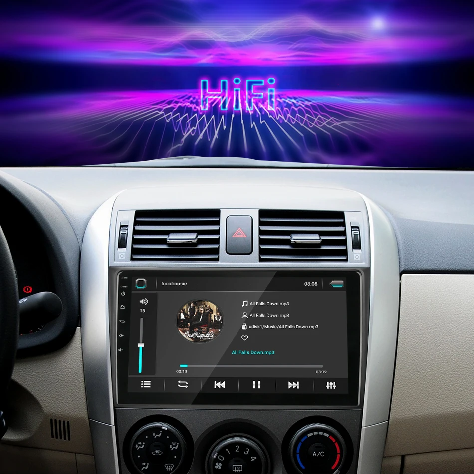 " ips Android 4G+ wifi Автомобильный Радио мультимедийный плеер для Toyota Corolla E140/150 2006-2013 стерео gps навигация 2Din зеркало-ссылка