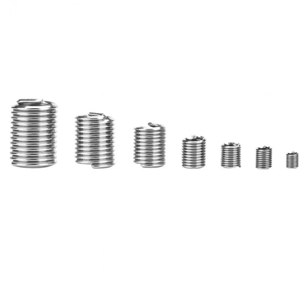 

60Pcs M3 M4 M5 M6 M8 M10 M12 304 Stainless Steel Thread Repair Insert Kit Set Repair Tools