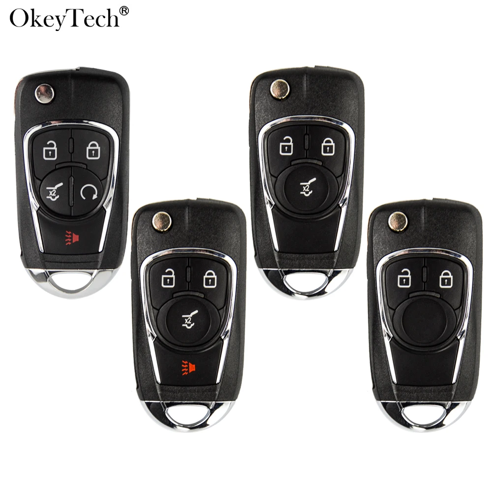 Модифицированный флип чехол Okeytech для автомобильного ключа Chevrolet Cruze Lova Sail Aveo Opel