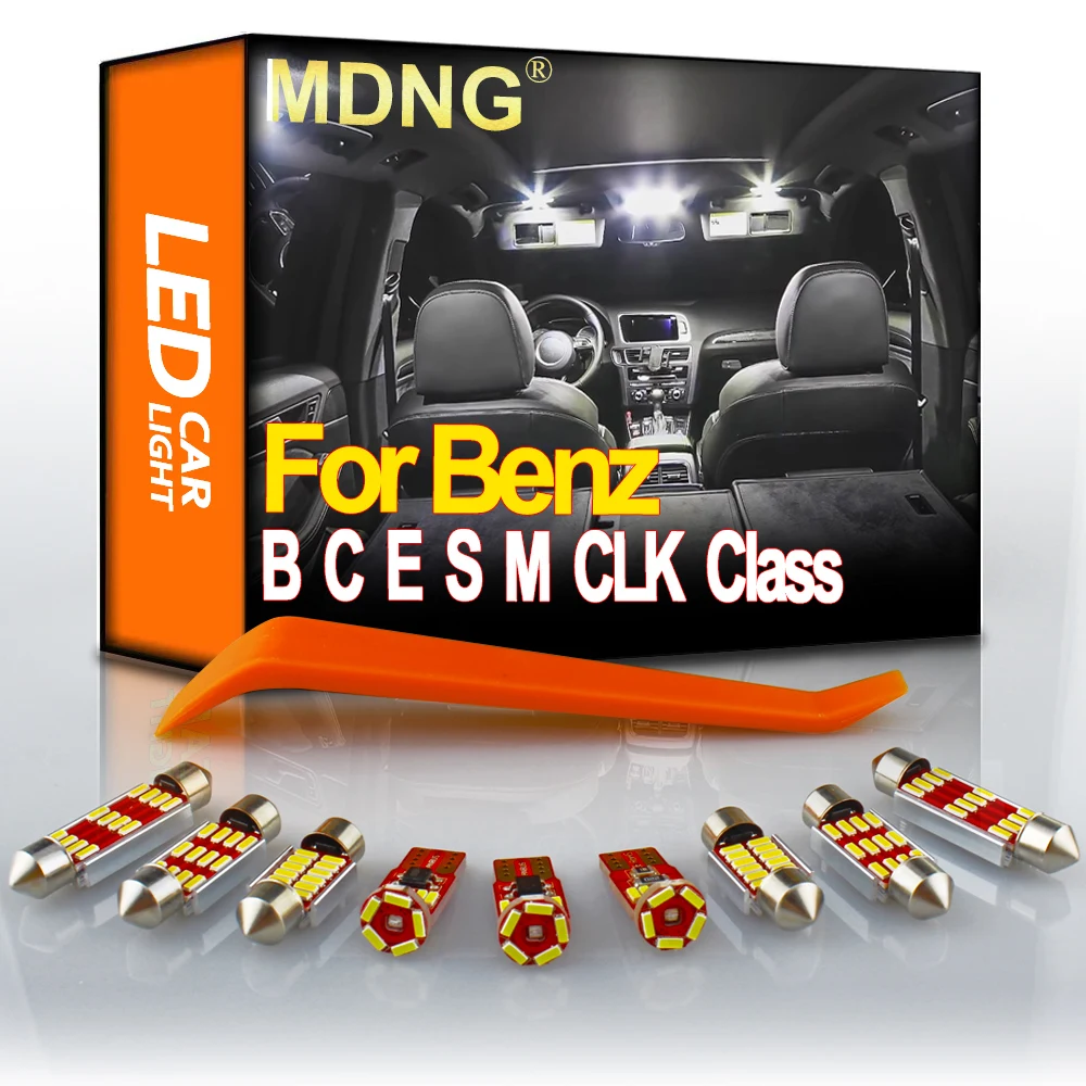 

MDNG Canbus Car LED Interior Light Kit For Mercedes Benz B C E S M CLK Class W245 W246 W203 W204 W124 W210 W211 W212 C207 W140