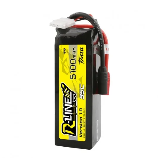 Gens Ace Tattu R-Line 1,0 22,2 V 5100mah 6S 95C FPV Lipo батарея для RC FPV гоночный Дрон Квадрокоптер