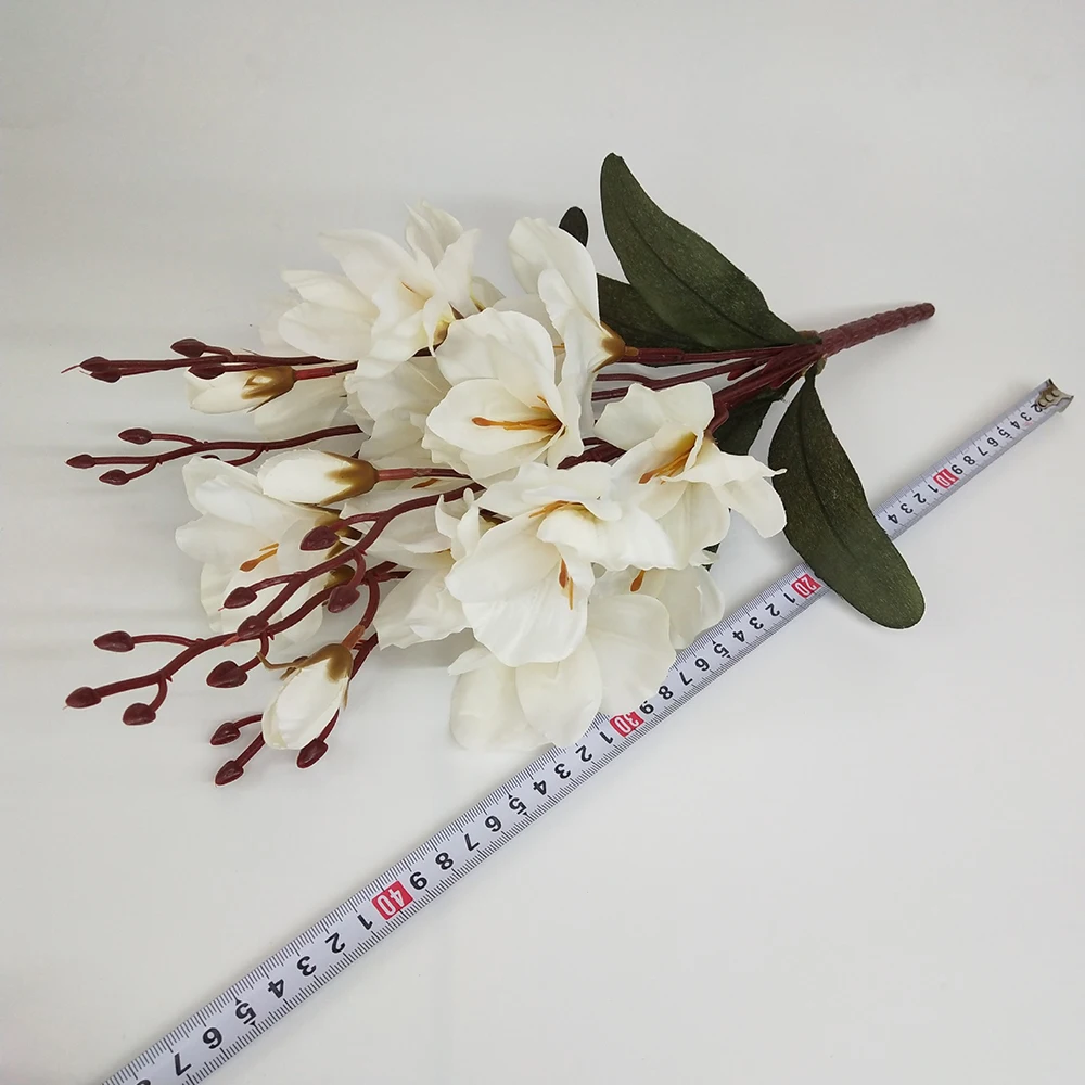 

1PC Wedding Decoration Silk Flowers Orchid Magnolia Wedding Artificial Flowers For Home Decoration Party