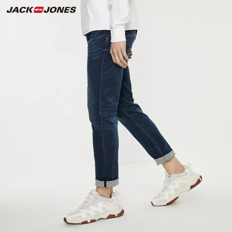 JackJones мужские хлопковые джинсы стрейч джинсовые брюки Мужская Уличная одежда