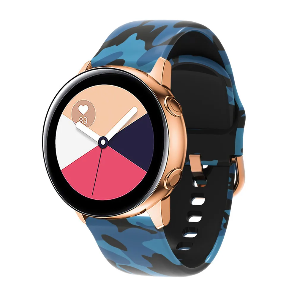 20 мм силиконовый ремешок для samsung Galaxy Active2 40 мм 44 мм Galaxy Watch 42 мм активный 2 Браслет ремешок для gear S2 Amazfit