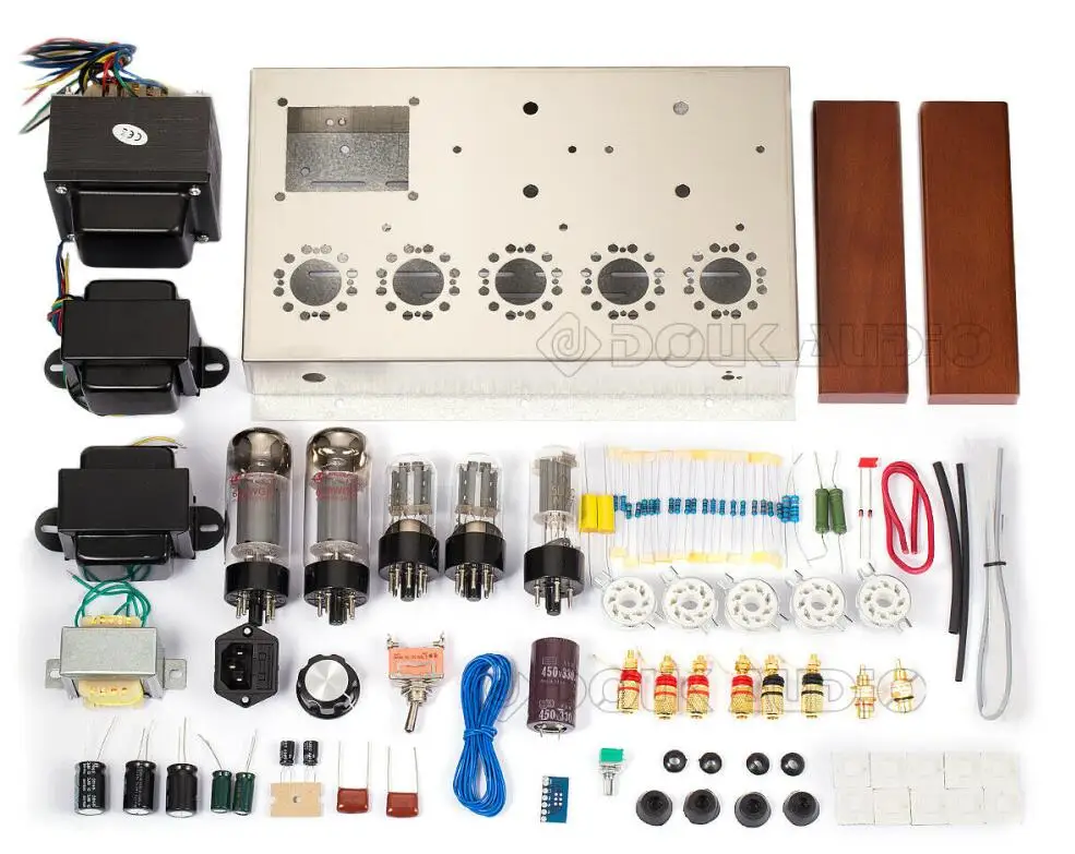 DIY KIT Nobsound 6L6 вакуумный ламповый усилитель одноконцевый класса A HiFi домашний стерео усилитель мощности - Цвет: DIY KIT