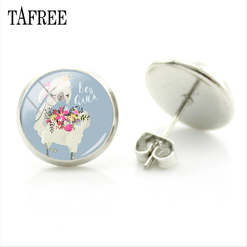 TAFREE trendy no prob llama earrings stainless steel 2020 new womens lovely Alpaca jewellerys environmental protection NT235 | Украшения и