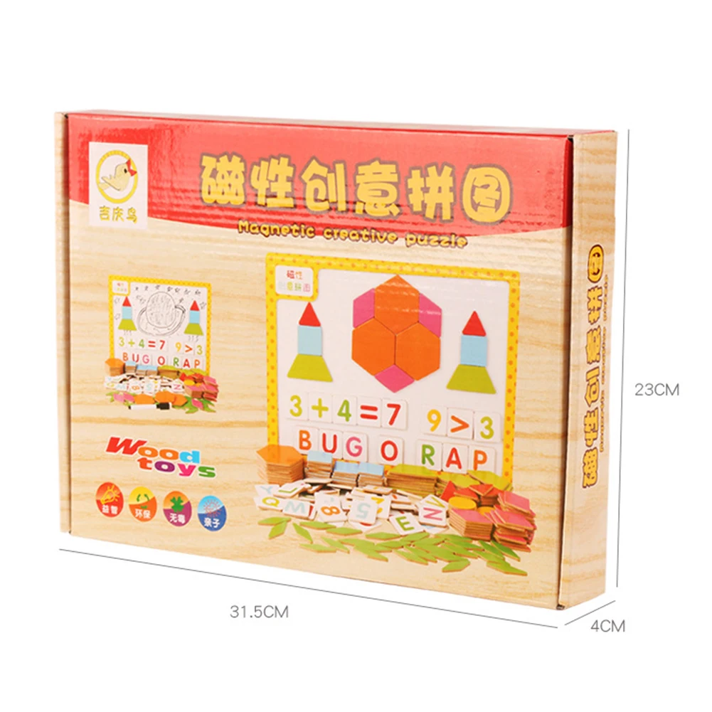 

Kids Magnetic Blocks Geometric Puzzles Set Educational Montessori Learning Toys kids Educational Toys for Children Gifts