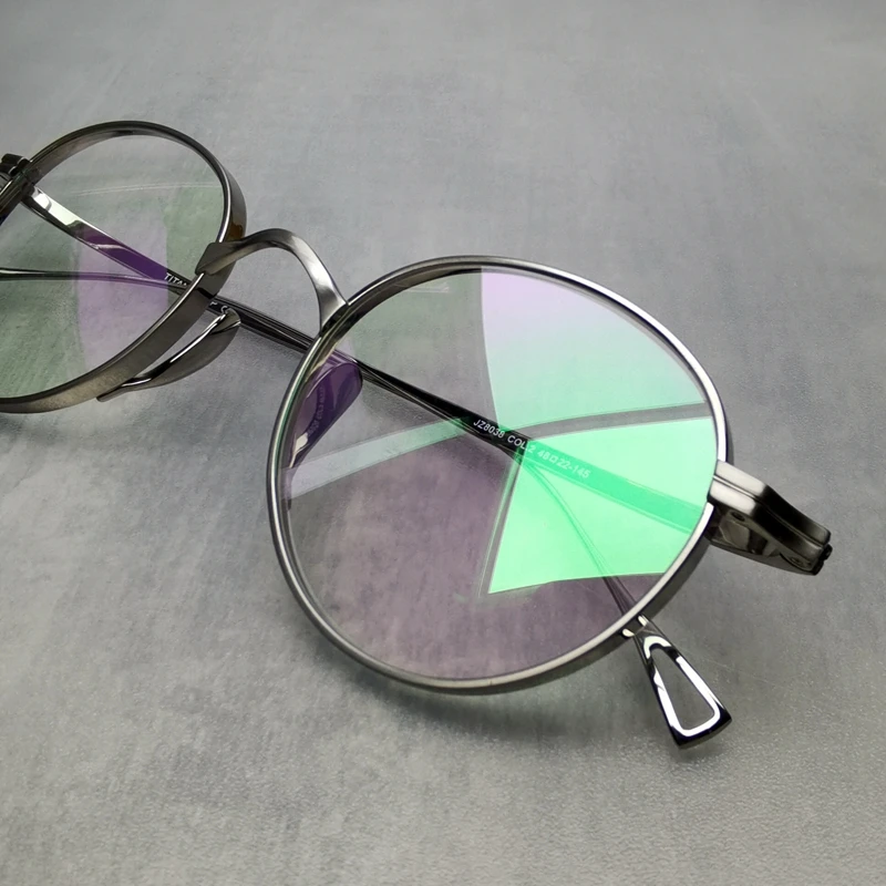 Japanese Handmade Pure Titanium Glasses Frame KMN113 Retro Oval Round Men Eyeglasses Women Myopia Reading Eyewear Frames Oculos