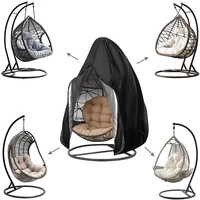 waterproof chair cover egg shaped swing dust cover protective cover with zipper protective cover outdoor egg hanging chair cover