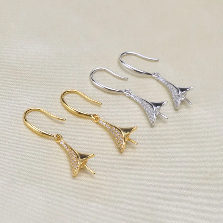 925 Стерлинговое Серебро натуральный пресноводный 9 10 мм модные жемчужные серьги