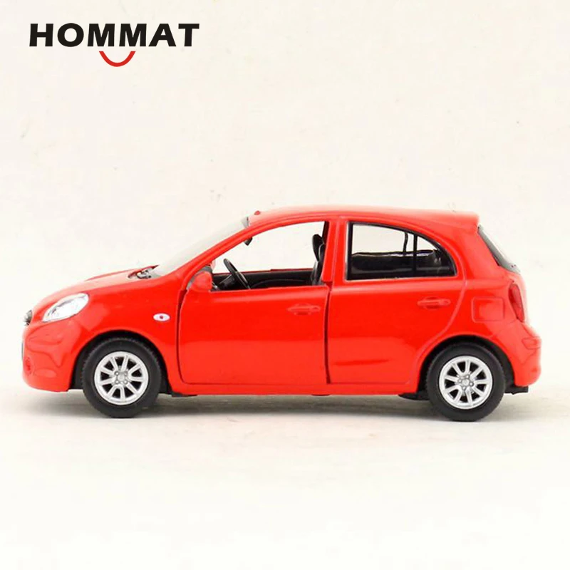 HOMMAT масштаб 1:36 Nissan March Seden автомобиль игрушечный модель из сплава металла литая