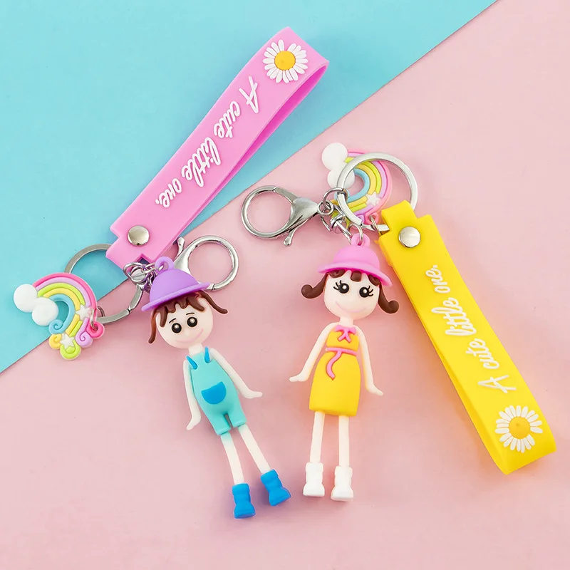 2020 мультяшная Радужная соломенная шляпа брелок для девочек очаровательные