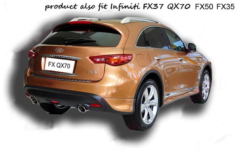 Задний бампер Защита порога задний багажник порога Накладка для Infiniti FX QX FX35 FX37 FX50 QX70 2009-,6 лет продавец