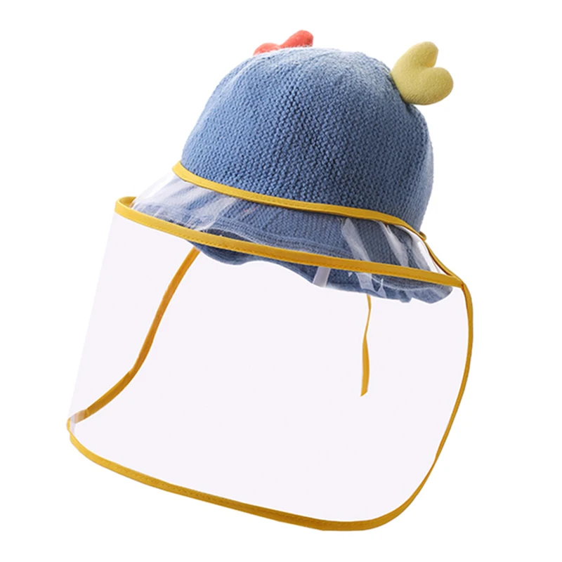 Baby Hats Warm Knitted Hats Anti-droplet Protective Caps Eye Protection Dustproof Removable Boys And Girls