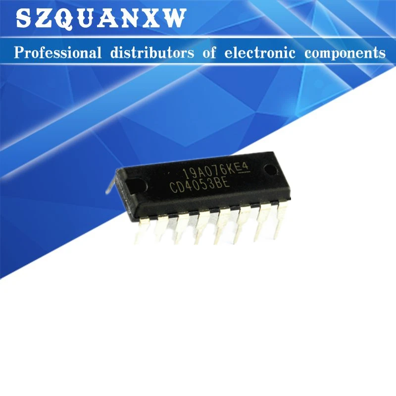 

10PCS CD4053BE DIP16 CD4053 DIP 4053BE DIP-16 new and original IC