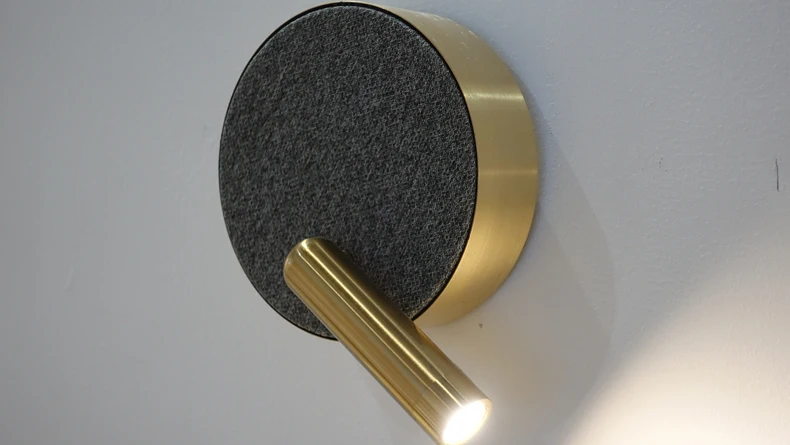 Floatstone алюминиевый латунный гессианский динамик с объемным звуком BlueTooth стерео