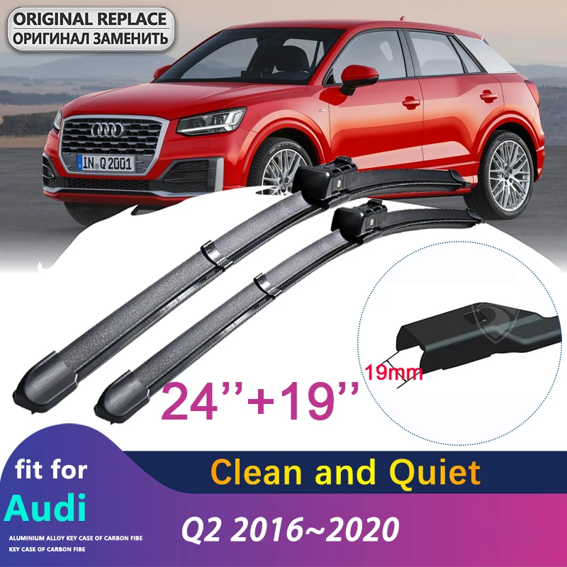 

for Audi Q2 2016~2020 Q2 2017 2018 2019 Car Wiper Blades Front Window Windscreen Windshield Wipers Car Accessories