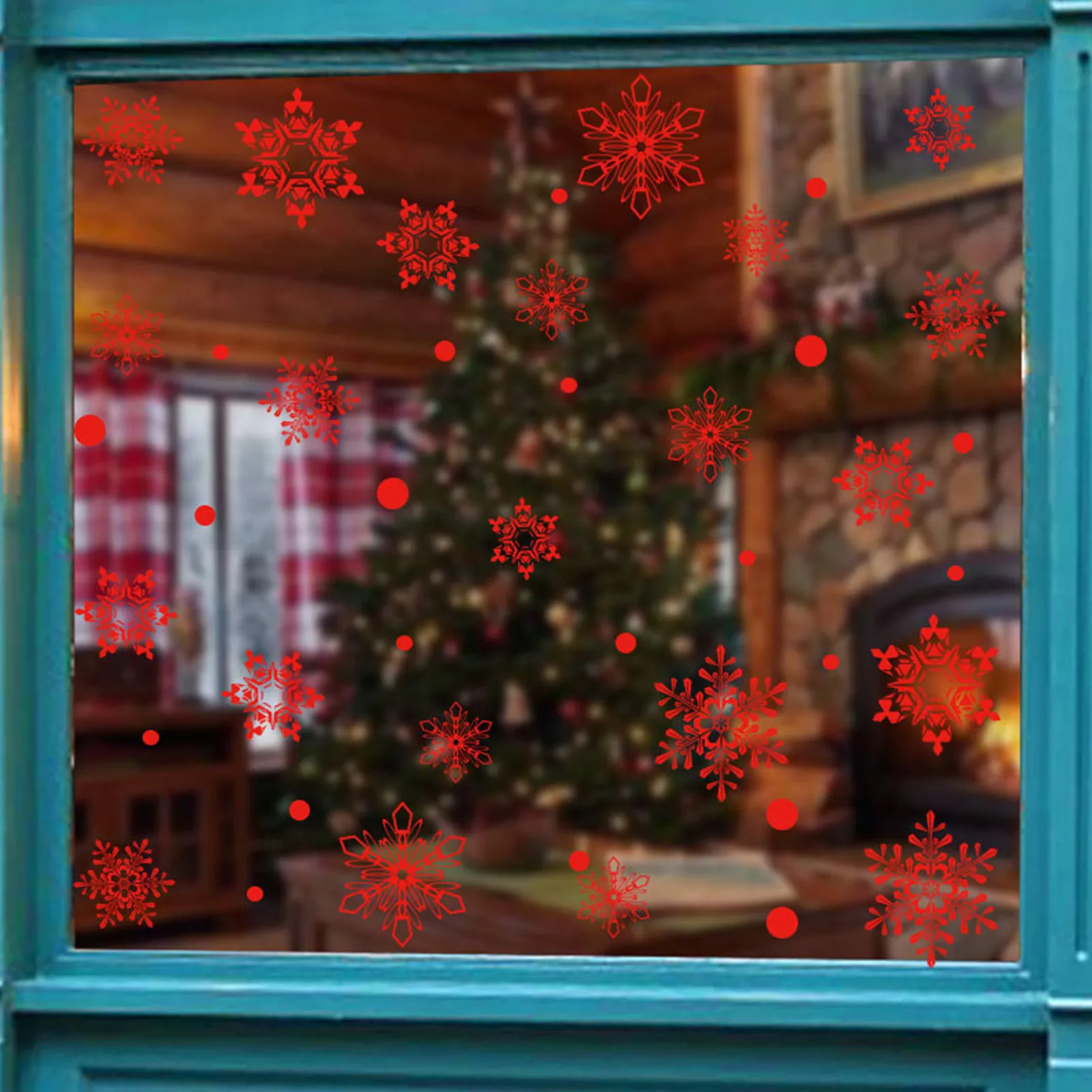 Christmas Snowflake Window Sticker Wall Stickers Room Decals Decorations for Home New Year 2022 | Дом и сад