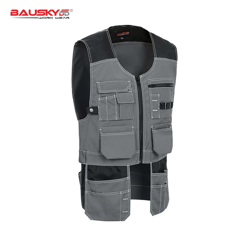 Рабочая жилетка B208 Мужская с несколькими карманами | Безопасность и защита