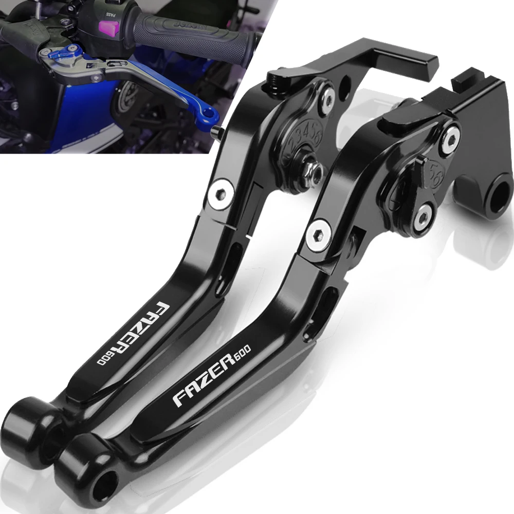 

FOR YAMAHA FAZER600 FZ6S/FZ6N 1998 1999 2000 2001 2002 2003 Motorcycle handbrake Adjustable Brake Clutch Levers FAZER 600 FZ6