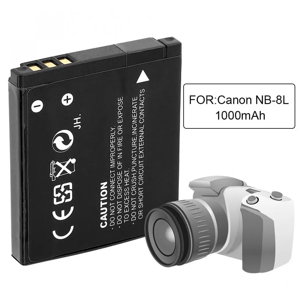 Литий-ионный перезаряжаемый аккумулятор для камеры Canon A3300 A3200 A3100 A3000 A2200 A1200 3 6 В 1000