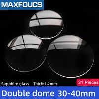 watch glass thick 1 2mm diameter 30 40mm double dome sapphire anti scratch smooth round transparent crystal %ef%bc%8c21 pieces suit