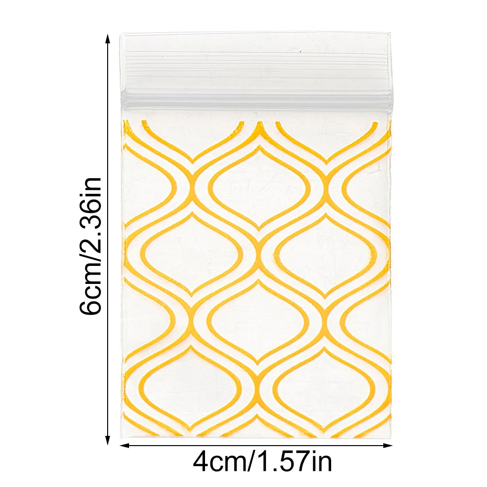 100 шт. прозрачные пластиковые мини-пакеты на молнии для ювелирных изделий | Дом и