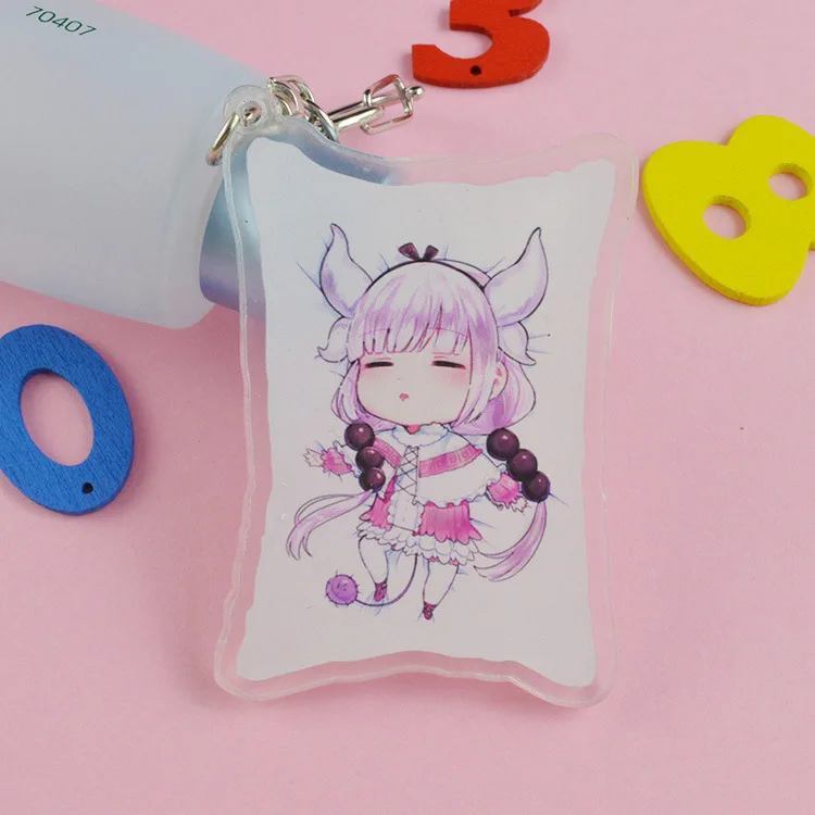 Аниме Miss Kobayashi Дракон горничная Камуи Канна акриловая подвеска брелок фигурка