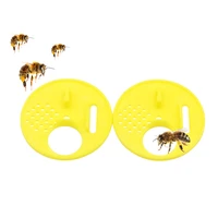 20pcs beekeeping plastic beehive door round single bee exit hive vent entrance ventilation gate nest tools equipment supplies