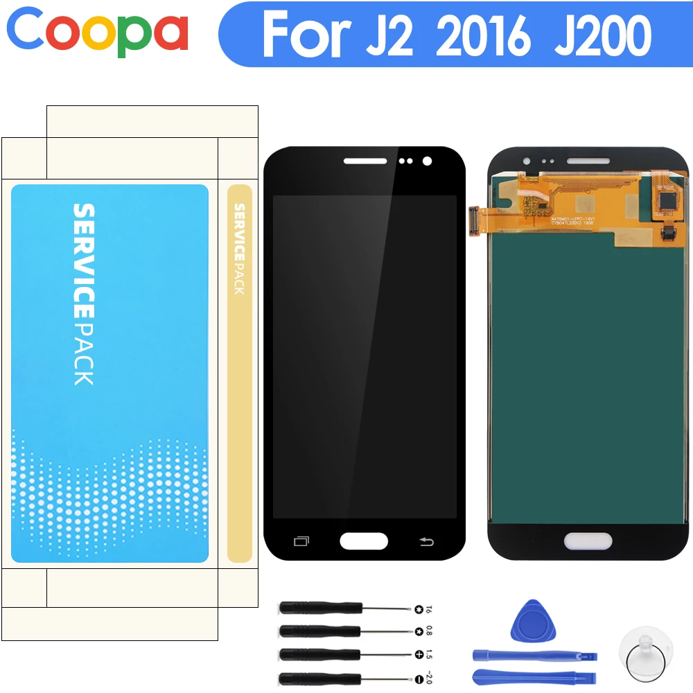 Для Samsung Galaxy J2 2015 J200 J200F J200M J200H J200Y ЖК дисплей сенсорный экран дигитайзер сборка с