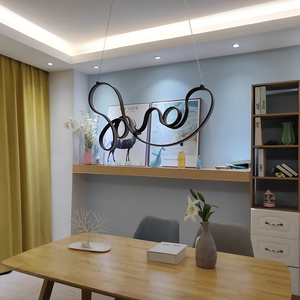 Современные светодиодные подвесные светильники кофейного цвета для кухни