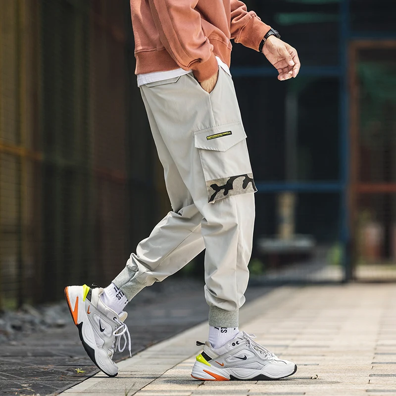 Штаны для бега Мужская хип-хоп мода повседневные мужские штаны уличная одежда