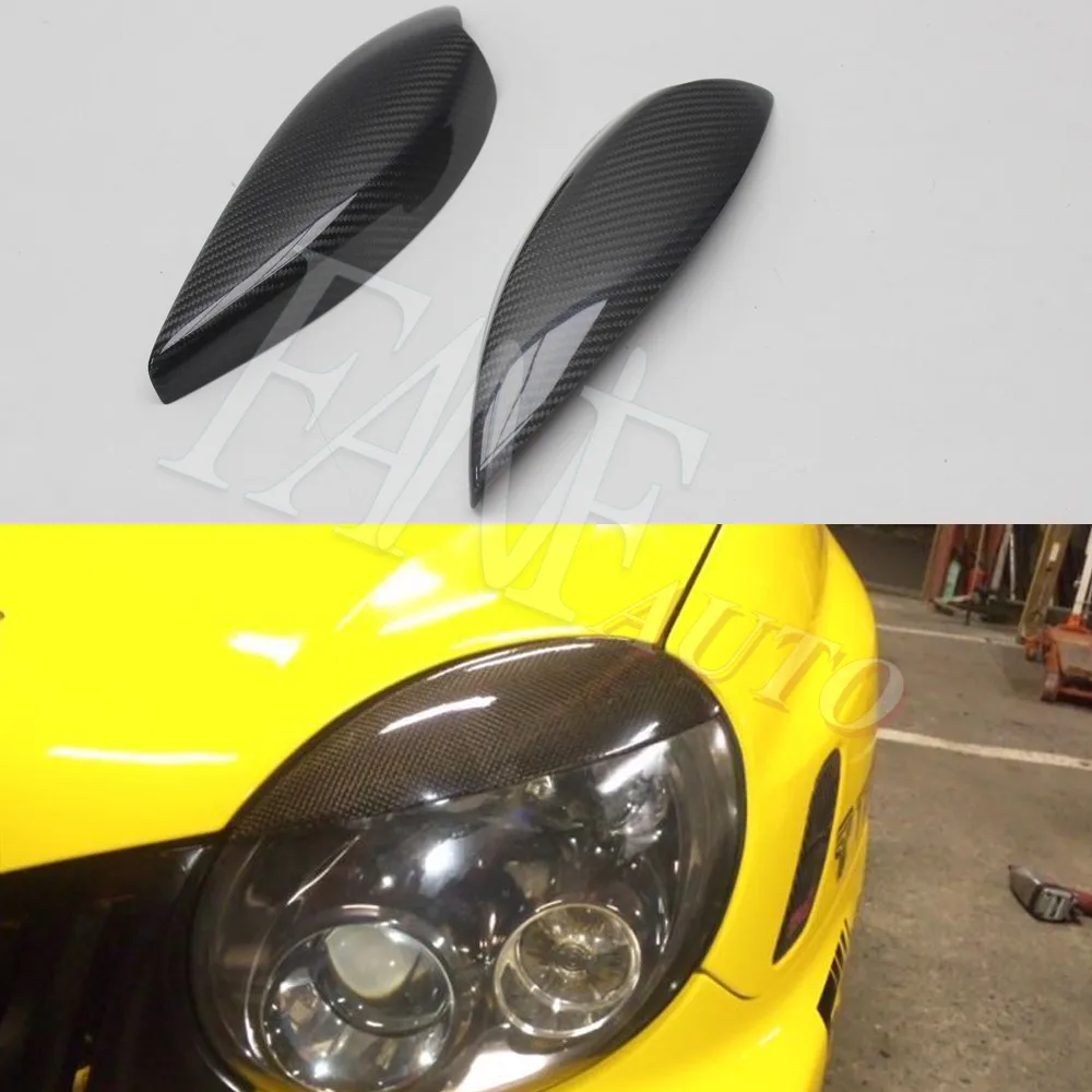 Чехол для передней фары из углеродного волокна веки бровей Subaru Impreza WRX STi 7th GDA GDB JU