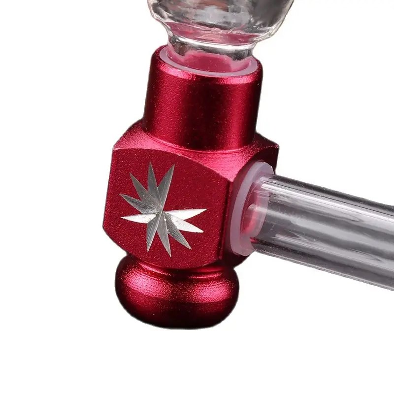 

Portable Maple Smoking Metal Glass Pipe Durable Tobacco Pipe Filter Cigarette Holder Gift For Collector Cigar Pipes Dunhao