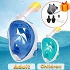 Подводное плавание с аквалангом набор противотуманных масок для дайвинга полное лицо респираторные маски безопасное и водонепроницаемое оборудование для плавания