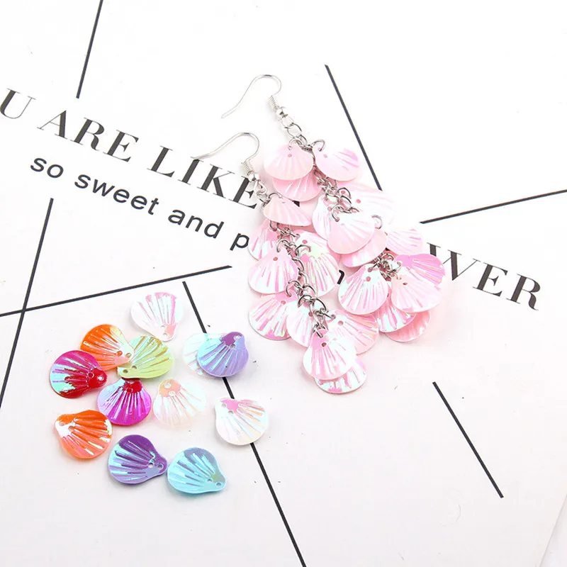 Rayon sequins Earrings pendant pieces DIY accessories materials Korea personality with hole 120 | Украшения и аксессуары