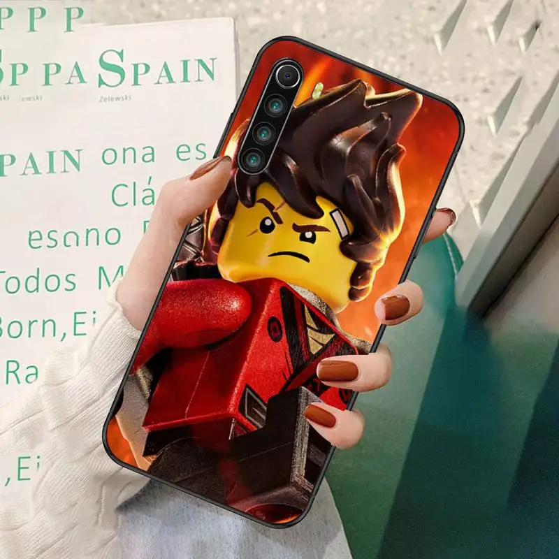 

Cartoon Ninjago Kai Accessories Black Soft Phone Cases For Redmi 7 8 9 A K20 30 Pro Note 8 9 Pro 9s